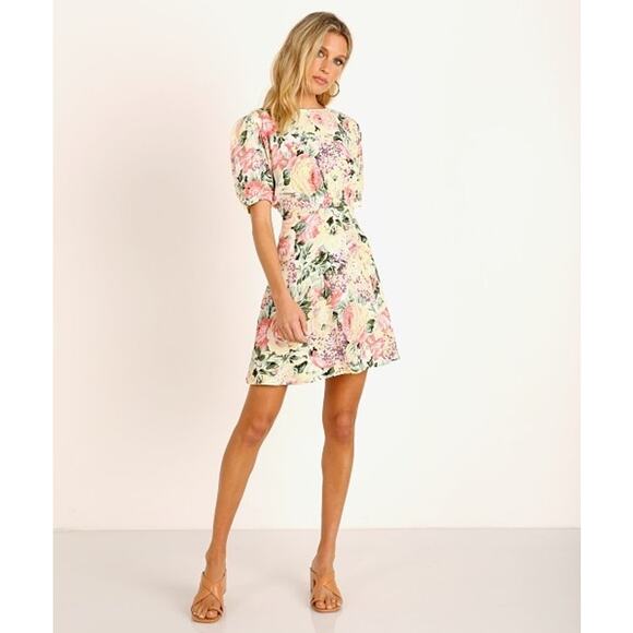 FAITHFULL THE BRAND NWT Sidonie Mini Dress Venissa Floral Size 2 / XS $159 MSRP - Picture 1 of 11